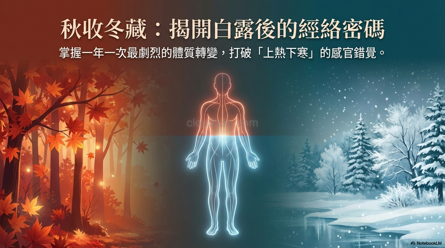 秋收冬藏啟幕,白露後之後親身觀察經絡陽虛現象!