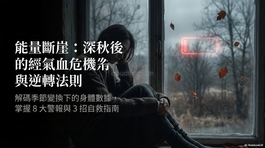 深秋後經絡氣血能量下降,8種症狀3種改善方法!