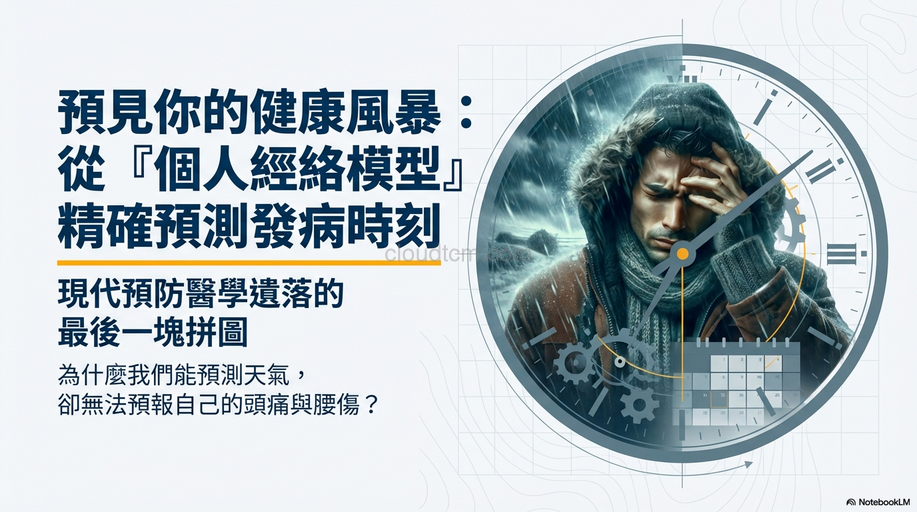 從自己的「經絡模型」，精確找出發病規則與時間點！