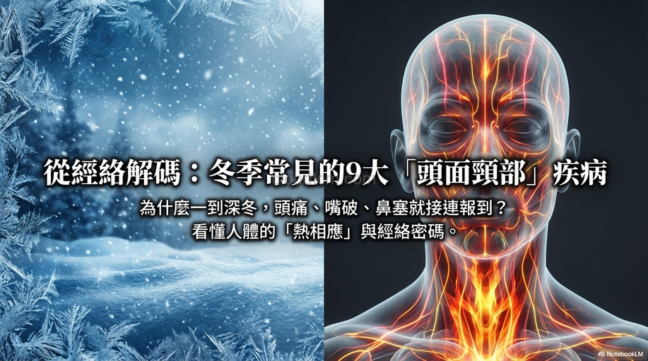 從經絡理解寒冷冬季常見的9種「頭面頸部」疾病！