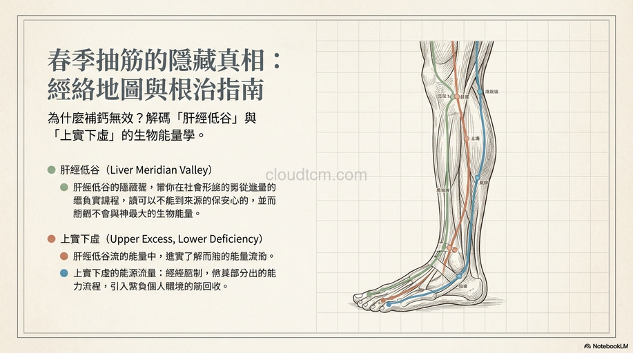 從經絡理解，春季容易抽筋的原因及改善方法！
