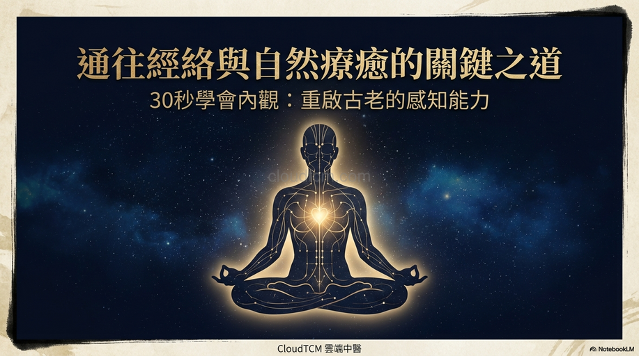 30秒學內觀！體驗經絡與自然療癒最強大的核心方法
