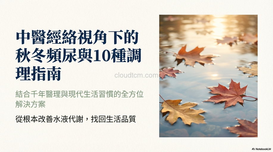 中醫經絡視角下的秋冬頻尿，10種有效調理方法！