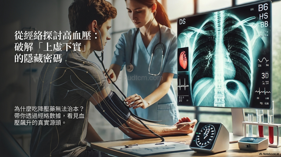 從經絡探討高血壓的原因(3)：上虛下實經絡型態