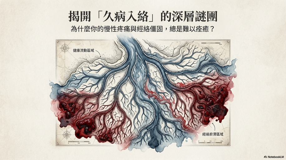 活血化瘀改善久病入絡,揭開經絡體質與慢性病關聯!