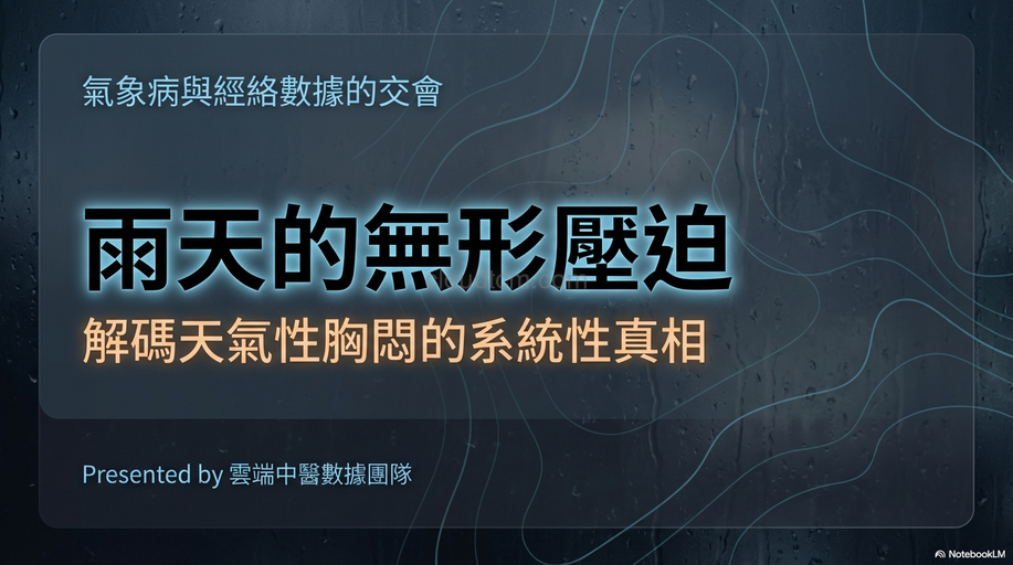 從經絡理解，颱風下雨感到胸悶胸痛是怎麼回事?