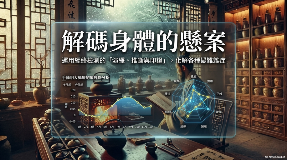 運用經絡檢測演繹、推斷與印證，化解各種疑難雜症！