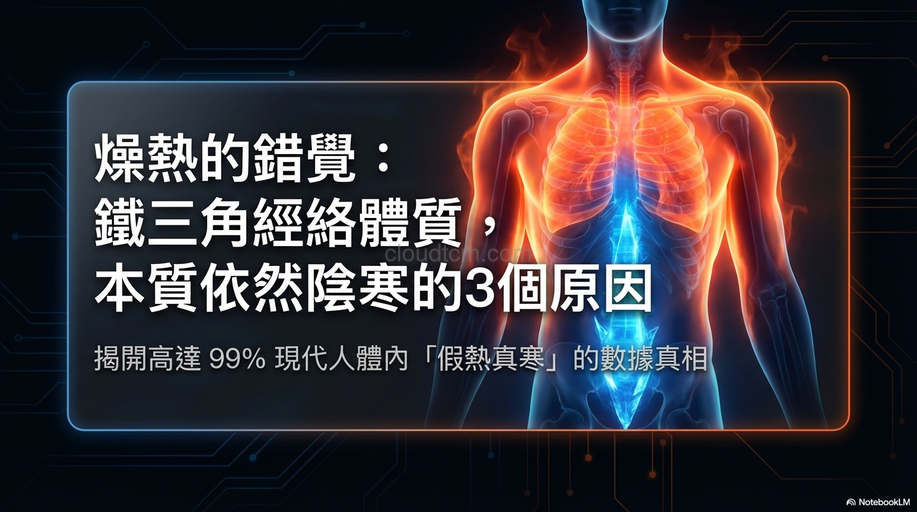 燥熱的鐵三角經絡體質,本質依然陰寒的3個原因