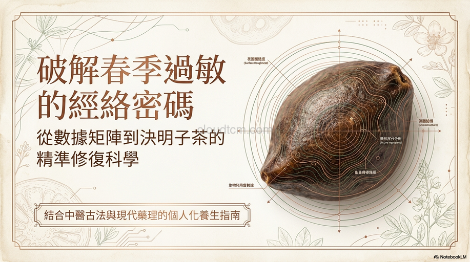 從經絡探討[決明子茶]改善眼睛癢有效的原理！