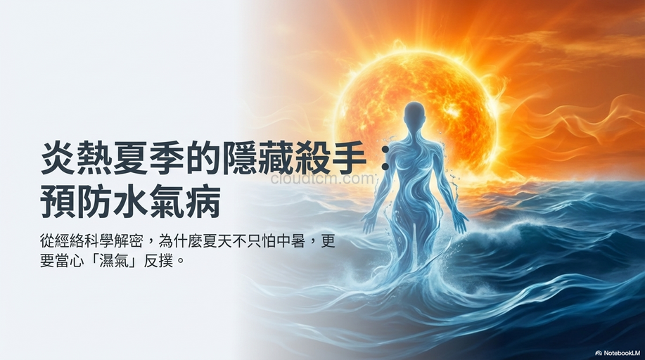 從經絡理解夏天不只怕中暑,還要小心「水氣病」發作!