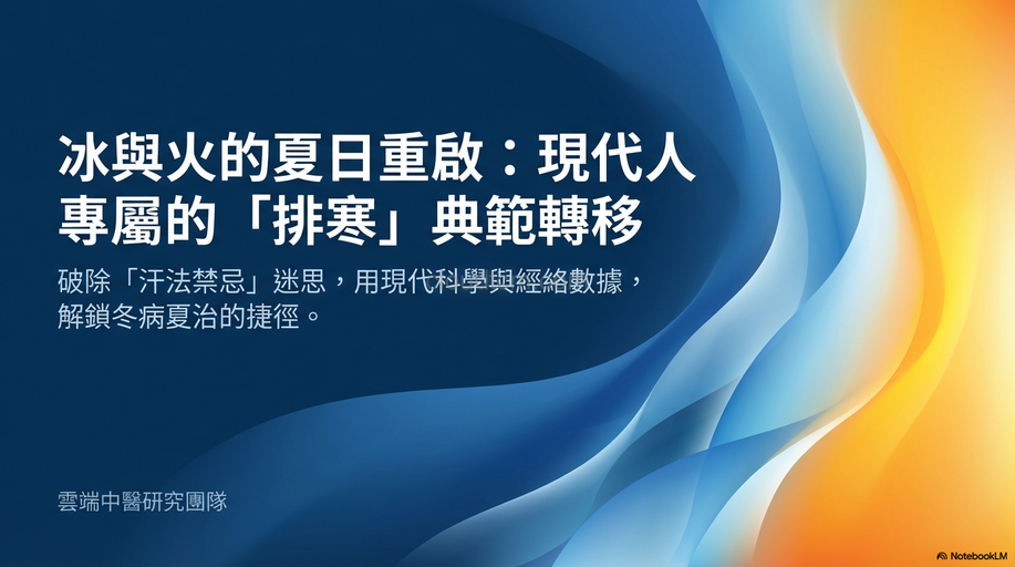 炎熱夏季運用「汗法」，是現代人冬病夏治的秘訣！