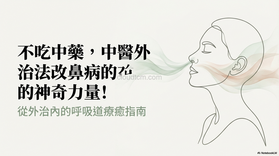 不吃中藥，中醫外治法改善鼻病的神奇力量！