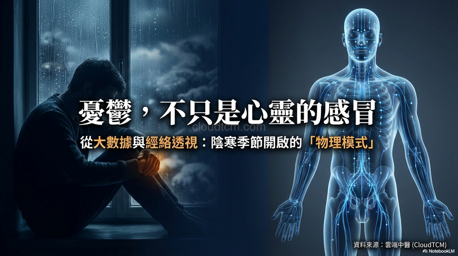 陰寒季節開啟憂鬱症之物理模式，恐非心靈脆弱所造成！