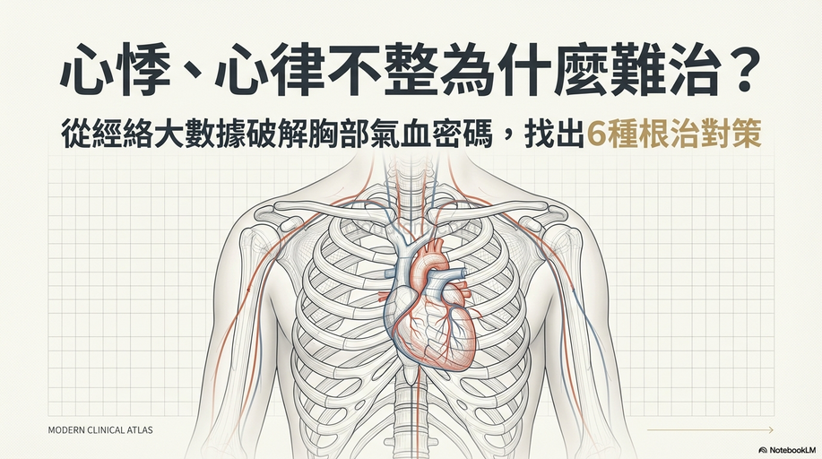 心悸、心律不整為什麼難治？從經絡找出6種方法應對！