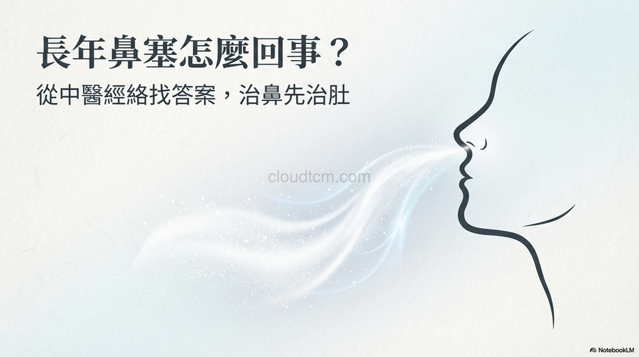 長年鼻塞怎麼回事？從中醫證候,經絡與中藥找答案！