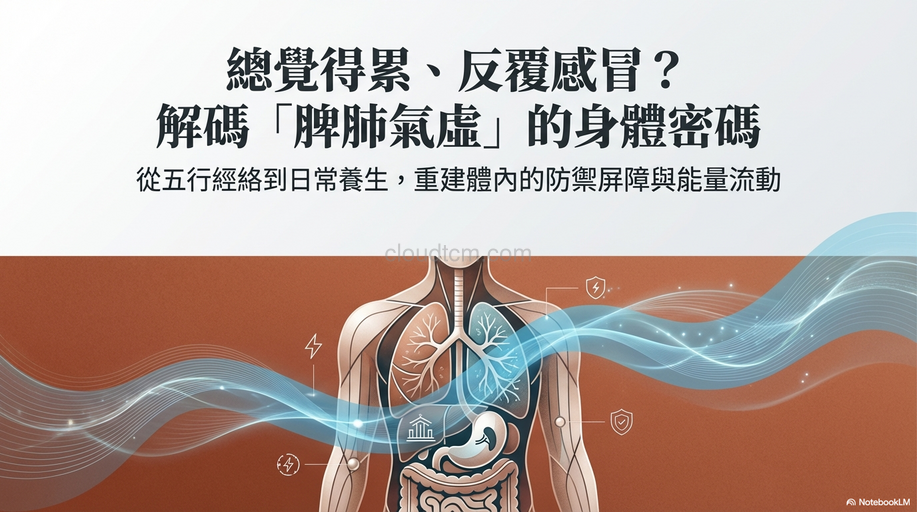 脾肺氣虛的原因,症狀與經絡，運用穴道與中藥加以改善！