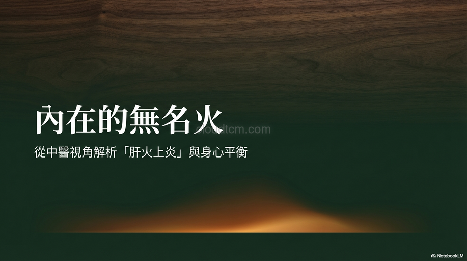 肝火上炎的原因,症狀與經絡型態，運用穴道及中藥加以改善！