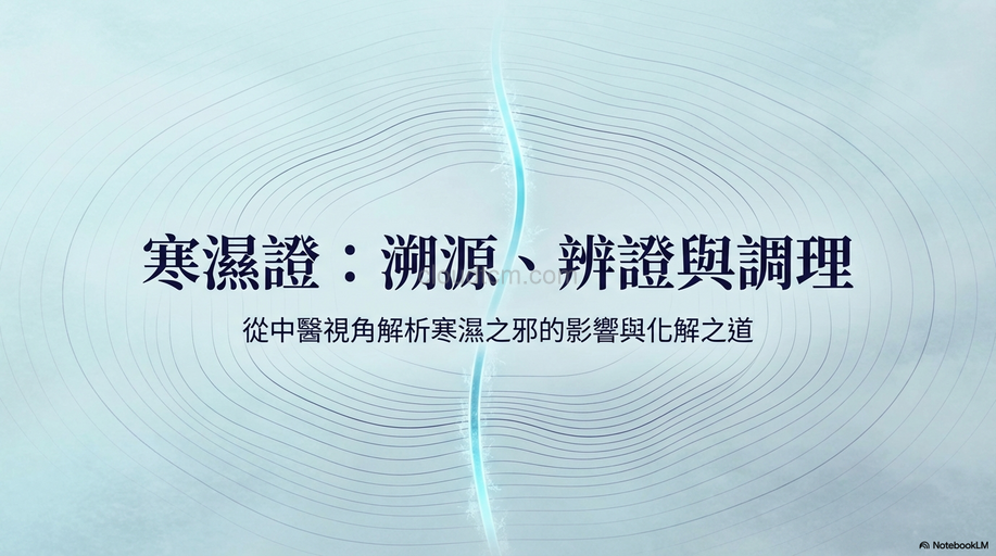 寒濕證的原因,症狀與經絡，運用穴道及中藥加以改善！