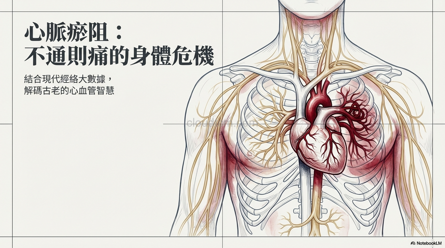 心脈瘀阻的原因,症狀與經絡，運用穴道及中藥加以改善！