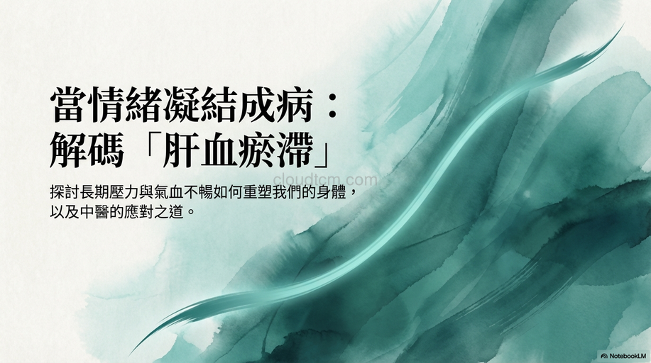 肝血瘀滯的原因,症狀與經絡，運用穴道與中藥加以改善！