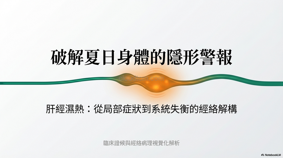 肝經濕熱的原因,症狀與經絡，運用穴道及中藥加以改善！