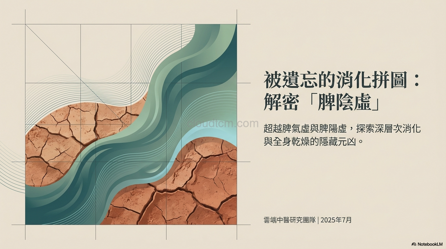 脾陰虛的原因,症狀與經絡，運用穴道及中藥加以改善！